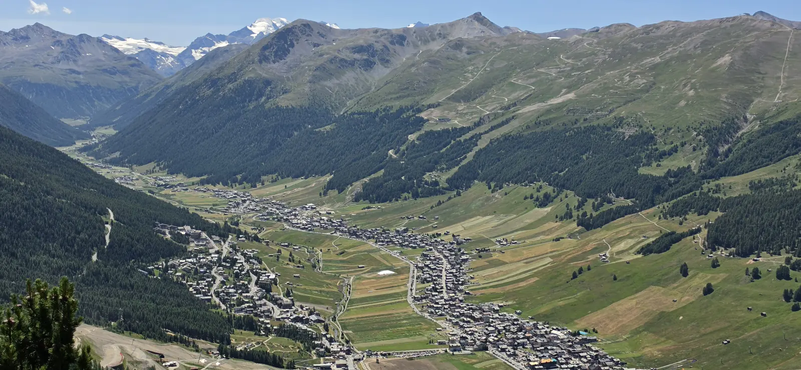 Panorama Livigno z góry